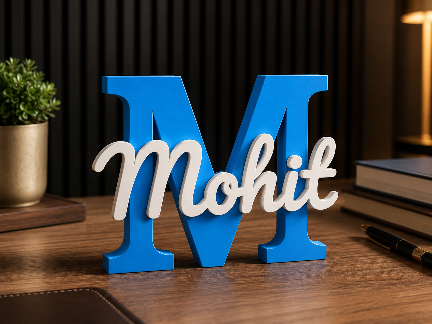 Personalized Custom Name Plate for Home, Office & Desk | Premium 3D Name Sign