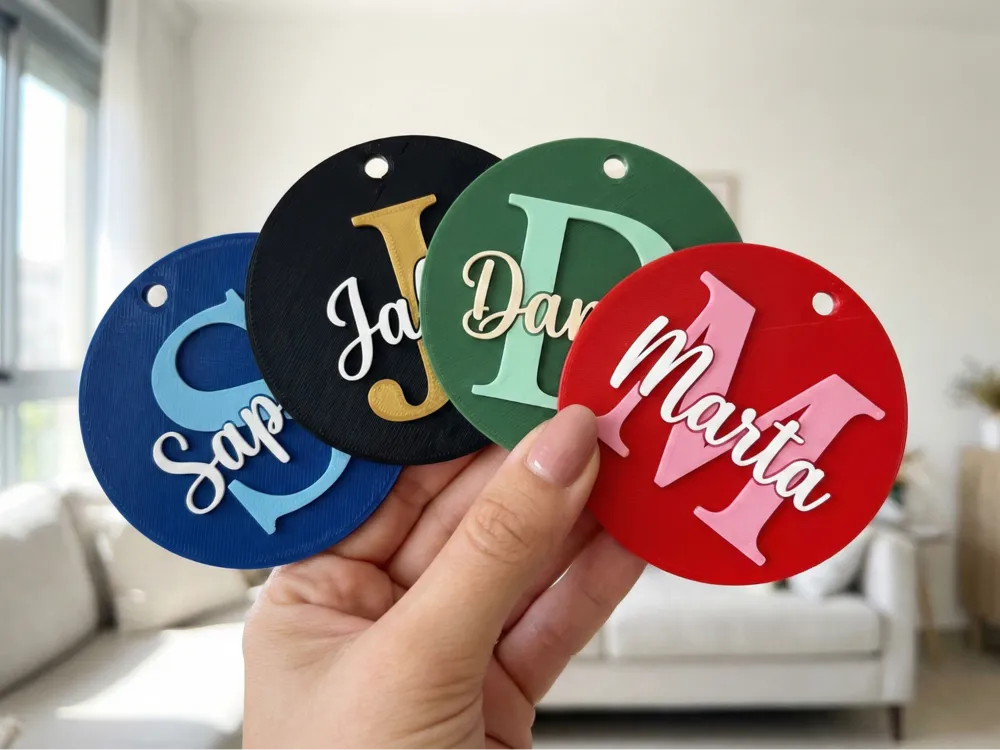 Personalized 3D Printed Name Keychain