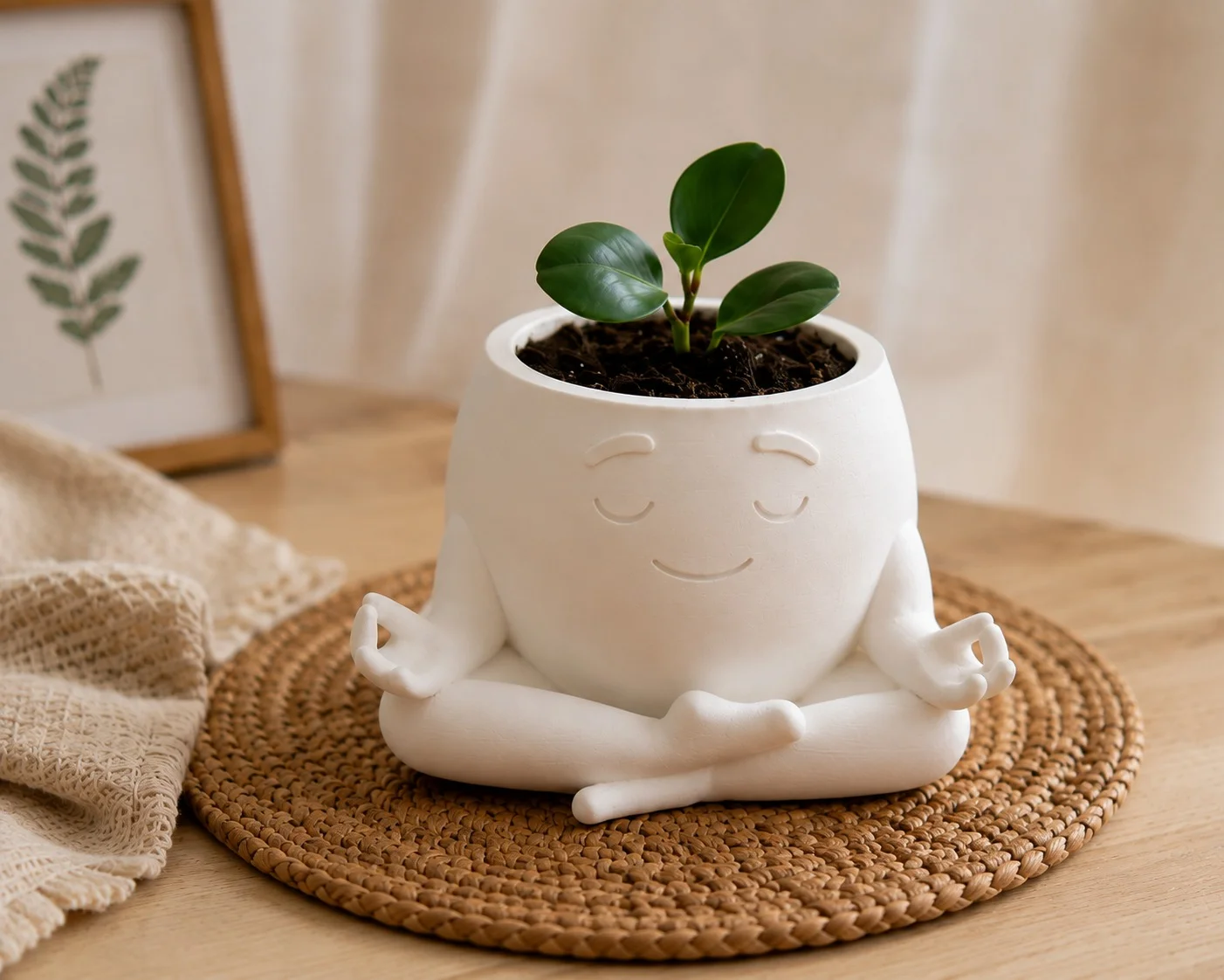 Zen Meditation Face Planter with Yoga Pose