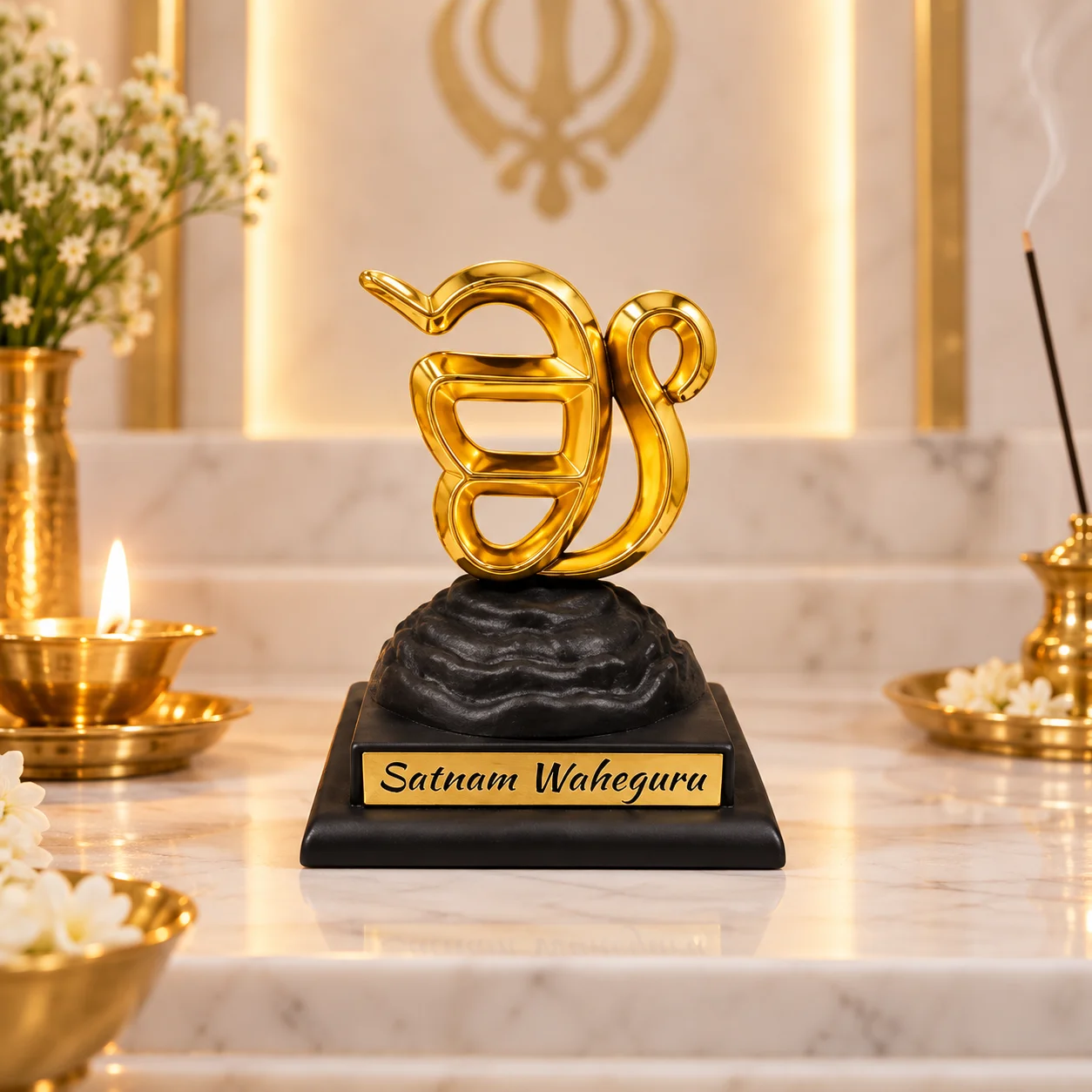 Golden Satnam Waheguru Dashboard Idol